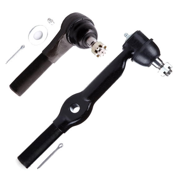 ECCPP Front Inner Tie Rod End - At Pitman Arm Front Outer Tie Rod End - Driver Side fit for 1994-1997 for Dodge Ram 2500 1994-1997 for Dodge Ram 3500 2pcs ES3249RT ES3248RT