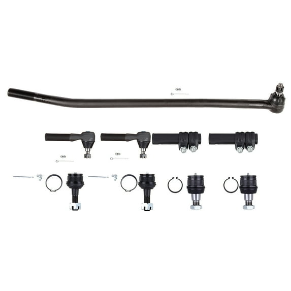 ECCPP Front Inner Tie Rod End Front Lower & Upper Ball Joint Small Connecting Tie Rod - Pitman Arm Tie Rod Adjusting Sleeve Fit 1992-1997 for Ford for F-350 9pcs ES3009R K8607T K80026 DS1068 ES2012S