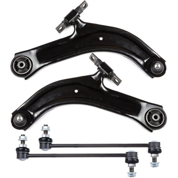 ECCPP Front Lower Control Arm And Ball Joint Front Sway Bar End Link Fit 2007-2012 for Nissan Sentra 4pcs K620374 K620373 K750096