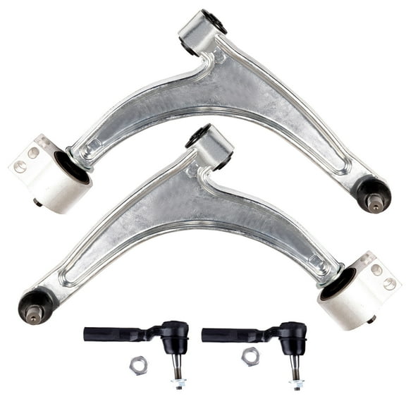 ECCPP Front Lower Control Arm And Ball Joint Front Outer Tie Rod End Fit 2004-2011 for Chevrolet for Malibu for Pontiac G6 for Saturn Aura 4pcs K620179 K620180 ES800086