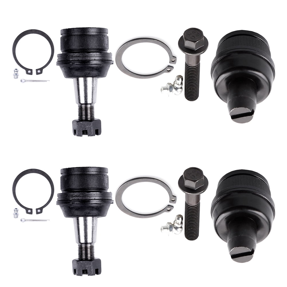 PartsW 4-Piece Front Upper & Lower Ball Joint Kit – For Ford F-250/F-350 Super Duty & Excursion, Steel, Lifetime Warranty
