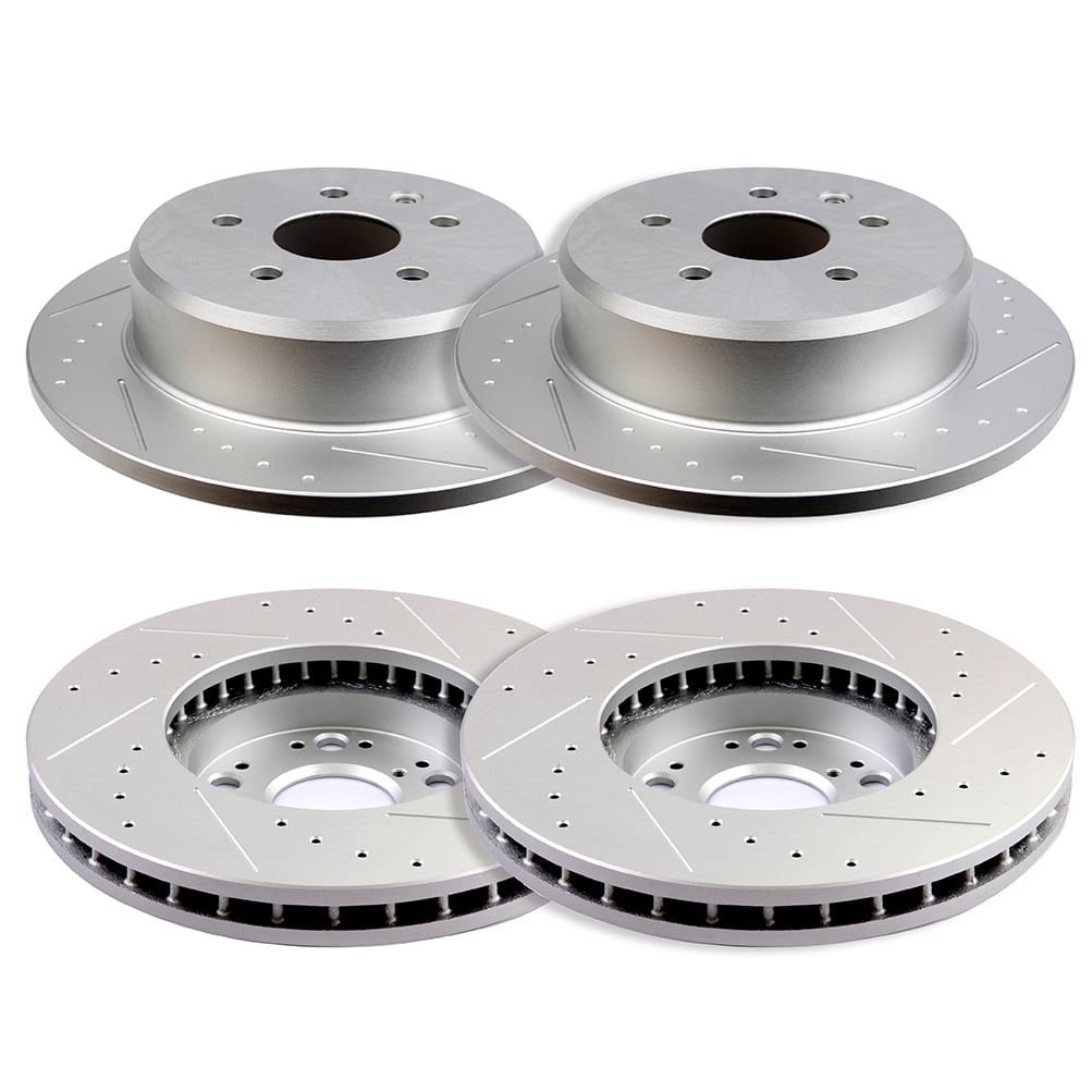 ECCPP Front Rear Drilled Slotted Brake Rotors For Lexus GS300 GS400