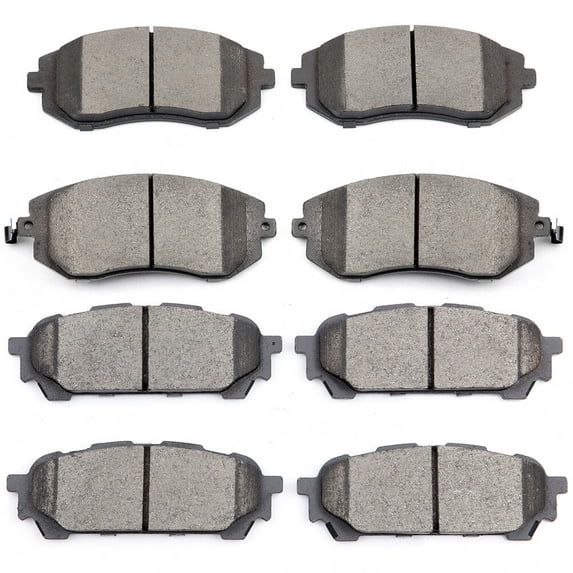 ECCPP Front Rear Premium Ceramic Brake Pads Sets For 2005 2006 for Saab 9-2X,2004 2005 2006 2007 2008 for Subaru Forester,2003 2004 2005 2006 2007 for Subaru Impreza
