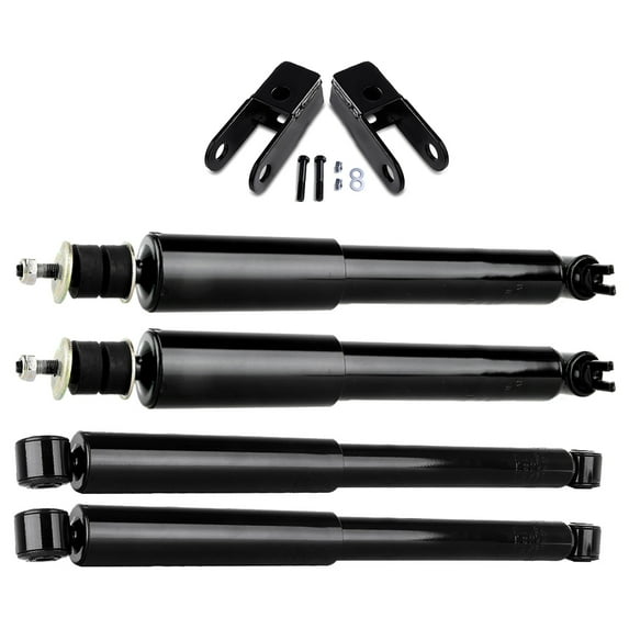 ECCPP Front Shock Extenders kit+Front Rear Shock Absorbers Strut Kits Compatible with 2007 for Chevy Silverado 1500/for GMC Sierra 1500 344380 37149 344365 37150