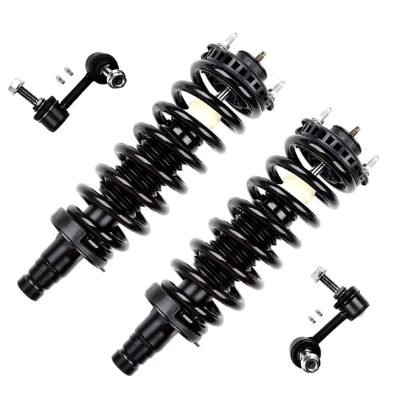 ECCPP Front Strut Spring Assembly, Stabilizer Bar Link Fit for 02 03 for Chevrolet Trailblazer, 02 03 for Chevrolet Trailblazer EXT, 02 03 for GMC Envoy, 02 03 for Oldsmobile Bravada Set of 4