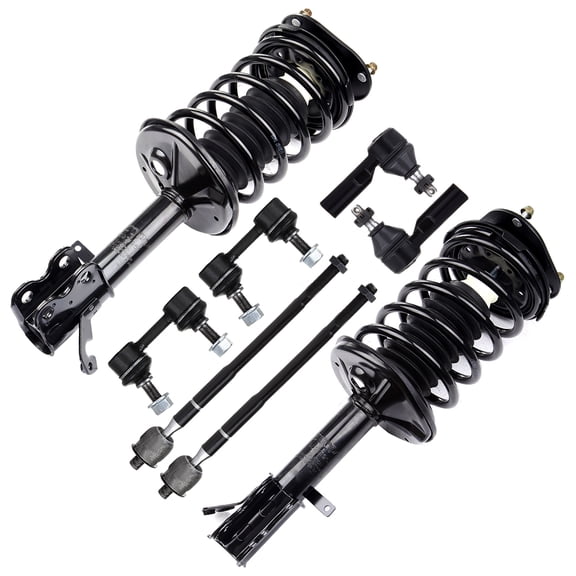 ECCPP Front Strut Spring Assembly, Stabilizer Bar Link Kit, Tie Rod End Fit for 98 99 00 01 02 for Chevrolet Prizm, 93 94 95 96 97 98 99 00 01 02 for Toyota Corolla Set of 8