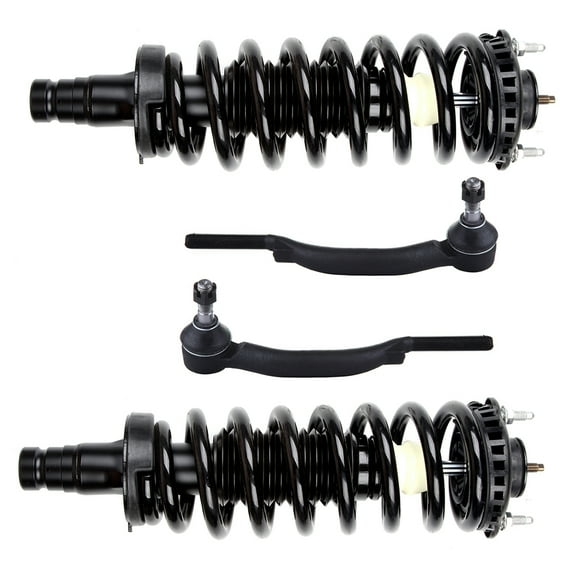 ECCPP Front Strut Spring Assembly, Tie Rod End Fit for 04 05 06 07 for Buick Rainier, 02 03 04 05 06 07 08 09 for Chevrolet Trailblazer, 05 06 07 08 09 for Saab 9-7x Set of 4