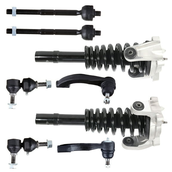 ECCPP Front Strut Spring Assembly Tie Rod End Stabilizer Bar Link Kit Fits 1999-2000 for Chrysler Cirrus 1999-2006 for Chrysler Sebring replace for 171565R 171565L ES80361 ES80360