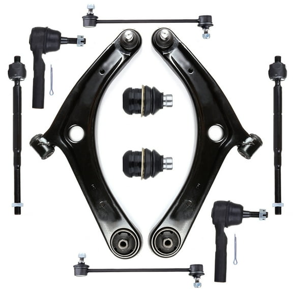 ECCPP Front Suspension Kit Lower Control Arm Inner Outer Tie Rod End Sway Bar Link Lower Ball Joint Fit <b>2007-2012 for Dodge Caliber 2007-2014 for Jeep Compass for Jeep Patriot 10pcs K620066</b>