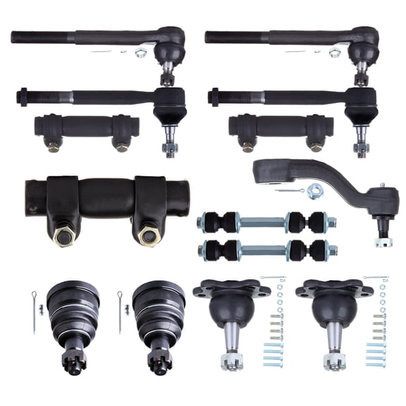 ECCPP Front Sway Bar End Link Idler Arm Inner Outer Tie Rod End Lower Ball Joint Tie Rod Adjusting Sleeve Upper Ball Joint For Chevy C1500 C1500 Suburban C2500 Tahoe for Gmc C1500 C1500 Suburban C2500
