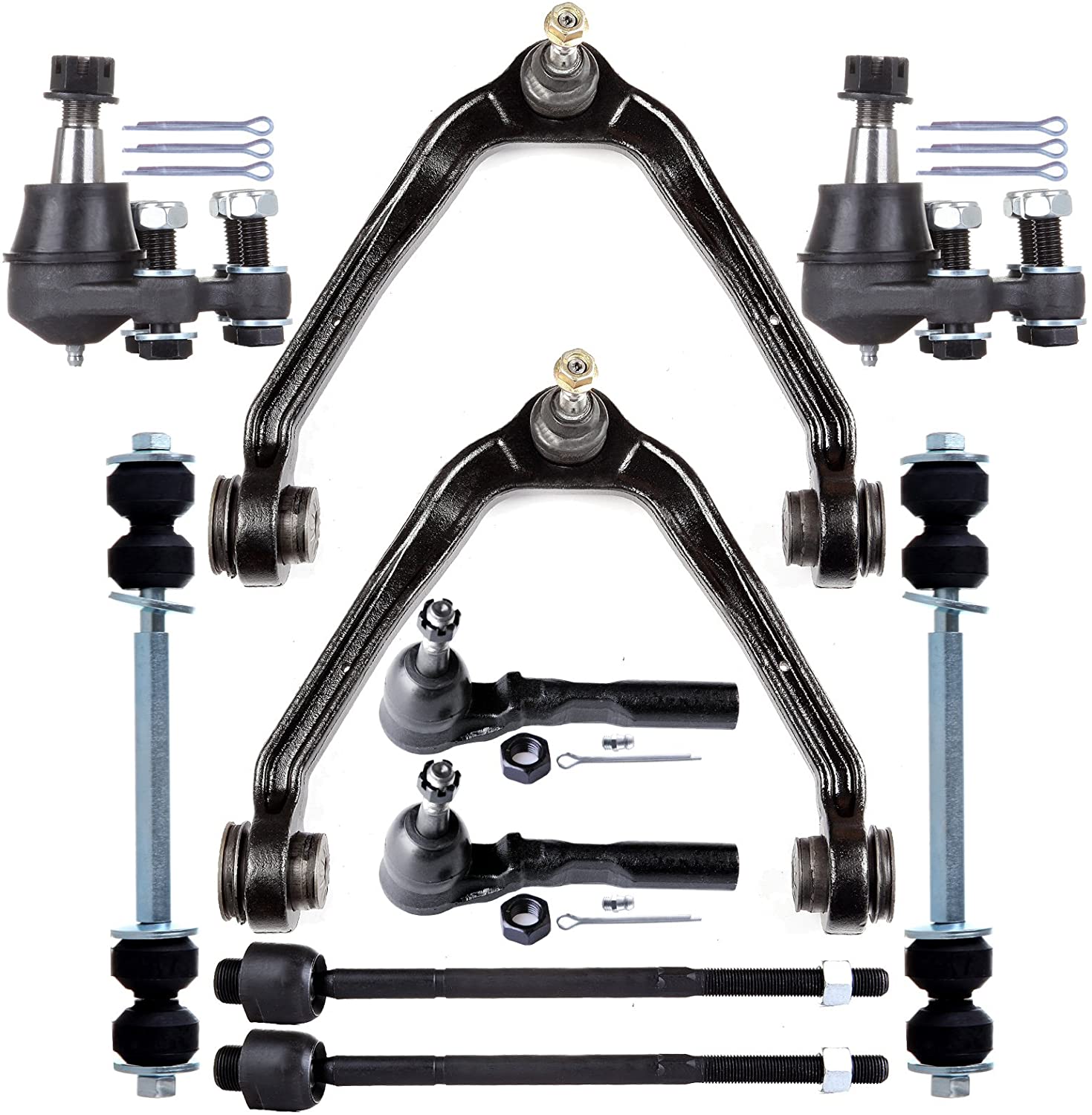ECCPP Front Sway Bar End Link Inner Tie Rod End Lower Ball Joint Outer Tie Rod End Upper Control Arm And Ball Joint 1999-2006 for Chevrolet Silverado 1500 1999-2006 for Gmc Sierra 1500 10pcs