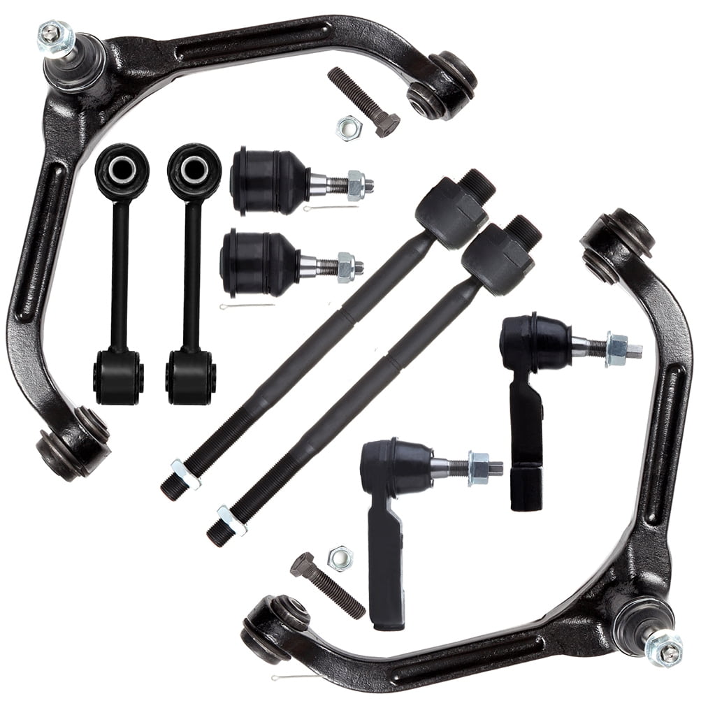 ECCPP Front Sway Bar End Link Inner Tie Rod End Lower Ball Joint Outer Tie Rod End Upper Control Arm And Ball Joint 2002-2004 For Jeep Liberty 10pcs EV402 K3199 ES3535 ES3536 K7391 K3198