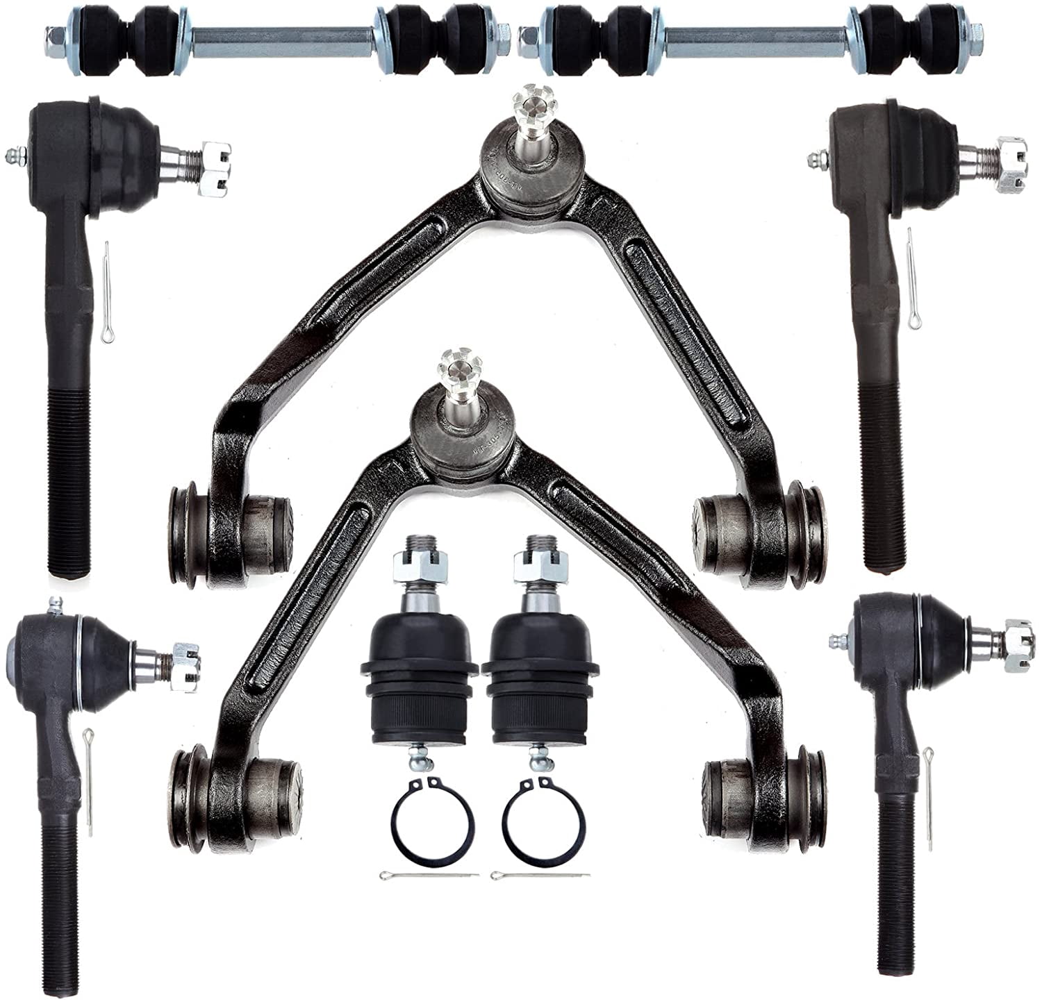 6x Front Inner Outer Tie Rods Lower Ball Joints For 2003-2006