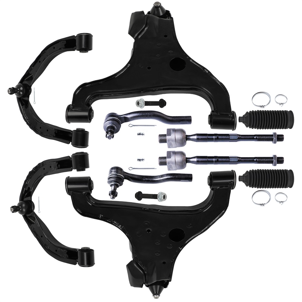 Detroit Axle 14pc Front End Kit For Infiniti QX56 Nissan Armada – Control Arms, Tie Rods, Sway Bars