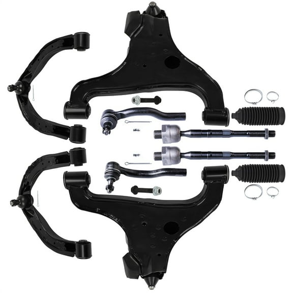 ECCPP Front Tie Rod End Control Arm And Ball Joint Replacement for 2004-2010 for INFINITI for QX56 / 2005-2015 for Nissan for Armada / 2004-2015 for Nissan for TITAN ES800031 ES800032 EV800216