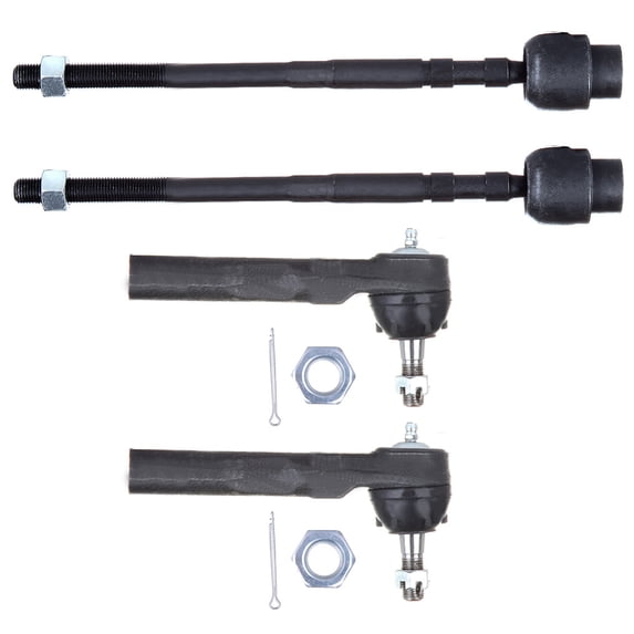 ECCPP Front Tie Rod End Inner And Outer Fit 1995-2000 for Chevrolet Cavalier for Pontiac Sunfire 4pcs EV116 ES3374RL