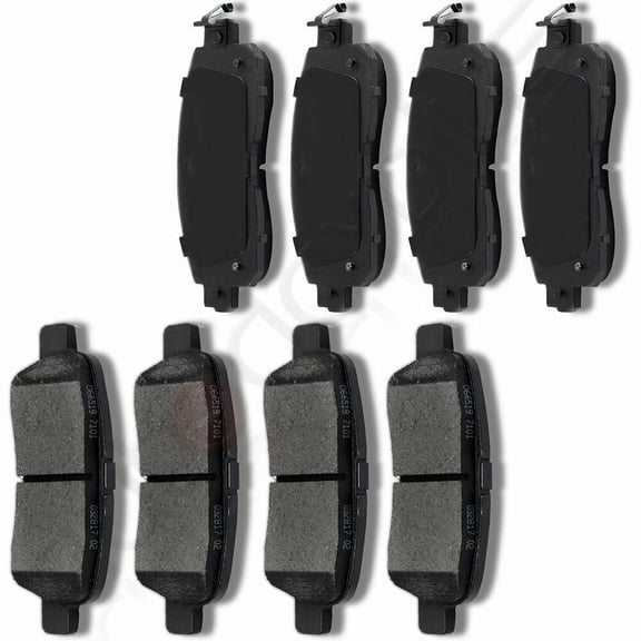 ECCPP Front and Rear Brake Ceramic Pads For 2013 2014 2015 2016 2017 Altima 8pcs/set ATD1650C ATD905C