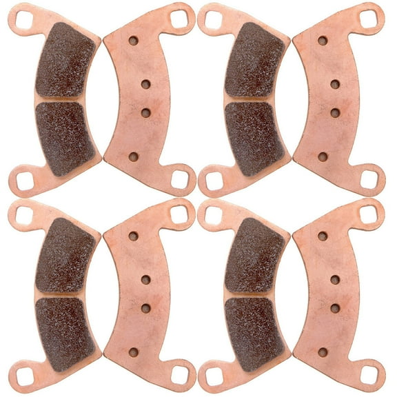 ECCPP Front and Rear Carbon Fiber Brake Pads Fits 2009 2010 2011 2012 2013 for Polaris 800 Ranger RZR EFI Razor