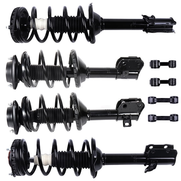 ECCPP Front and Rear pair Strut Spring Assembly Stabilizer Bar Link Fits 1998-2002 Forester replace for 171413 171412 171411 171410 K80693 K80875