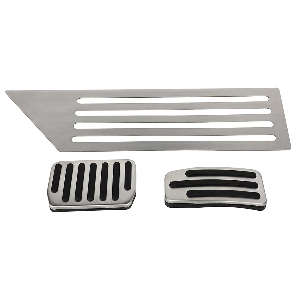 ECCPP Gas Brake Pedal Cover Set For for Model 3 Non-Slip Aluminum Accelerator Brake Foot Rest Pedal Pad Sport Foot Rest Fuel Brake Pedal Plate Cover Set