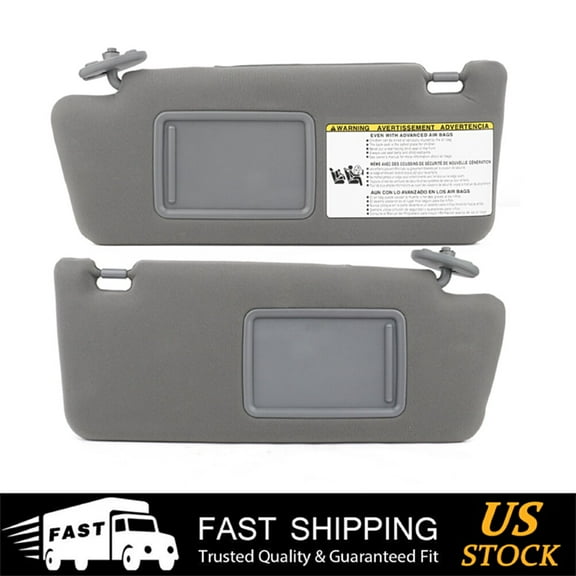 ECCPP Gray Sun Visor Left + Right fit for 2005-2011 for Toyota Tacoma Automobile Windshield Visor without Sunroof