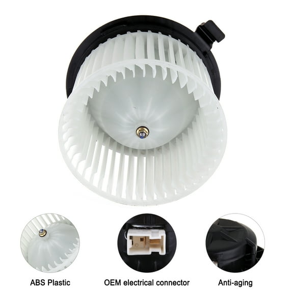 ECCPP HVAC Plastic Heater Blower Motor w/Fan Cage fit for 2007 2008 2009 2010 2011 for Nissan Versa 75879