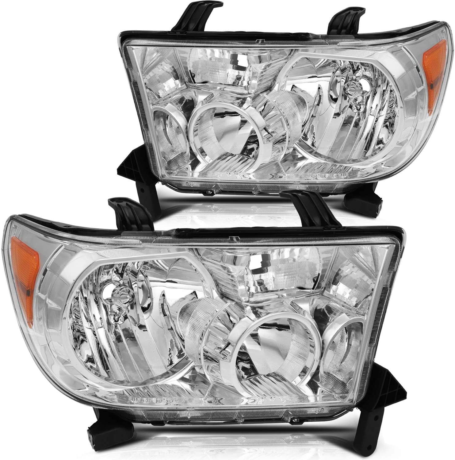 2008-2017 Sequoia Tundra Oe Style Front Driving Headlight Lamps Chrome – Dynamic Performance Tuning