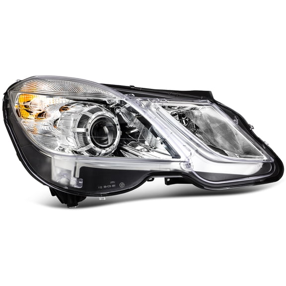 ECCPP Headlight Assembly Fit 2010-2013 for Mercedes Benz W212 E350 E550 Right Headlamp Chrome Housing MB2503182(Bulbs Not Included)