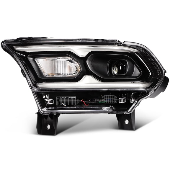 ECCPP Headlight Assembly Fit 2021-2024 for Dodge Durango Left Headlamp Black Housing Clear Lens 68433779AF