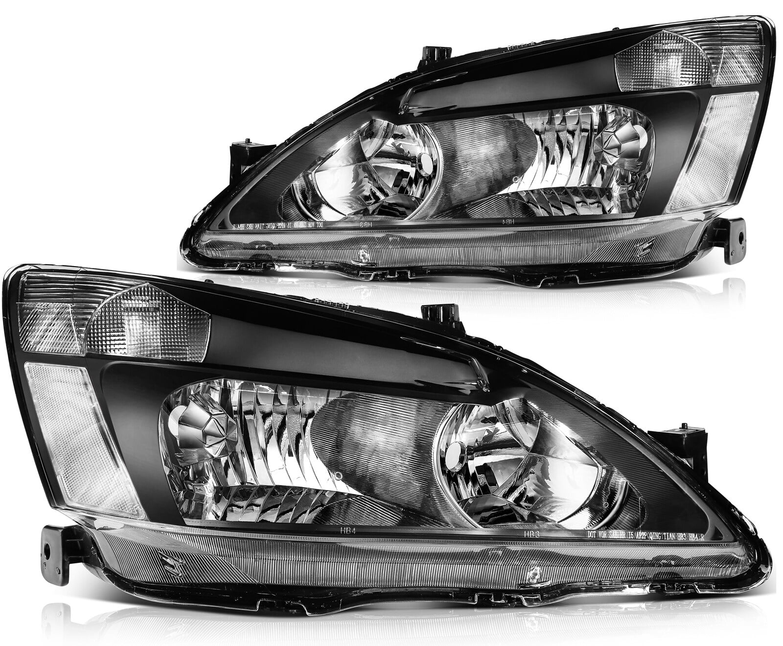 ECCPP Headlight Assembly for Honda For Accord 20032007 Driver and
