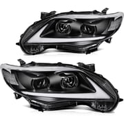 ECCPP Headlight Assembly kit for Toyota Corolla 2011-2013 Direct Replacement Pair Left + Right 8111002B50