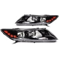 thumbnail image 1 of ECCPP Headlight assembly Fit 2011-2013 for Kia Optima Black Housing Amber Reflector Pair Headlights 921012T121, 1 of 5
