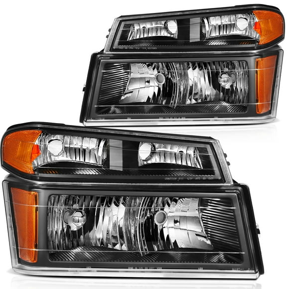 ECCPP Headlights Assembly For Chevrolet Colorado 2004-2012 For GMC Canyon 2004-2012 For Isuzu i-280 2006 For Isuzu i-290 2007-2008 For Isuzu i-350 2006 Driver and Passenger Side