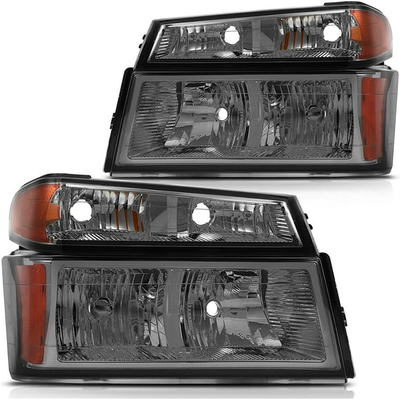ECCPP Headlights Assembly For Chevrolet Colorado 2004-2012 For GMC Canyon 2004-2012 For Isuzu i-280 2006 For Isuzu i-290 2007-2008 For Isuzu i-350 2006 Driver and Passenger Side