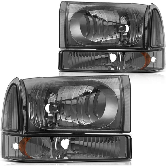 ECCPP Headlights Assembly For Ford Excursion 2000-2004 For Ford For F-250 Super Duty 1999-2004 For Ford For F-350 Super Duty 1999-2004 For Ford For F-450 Super Duty 1999-2004 Driver and Passenger Side