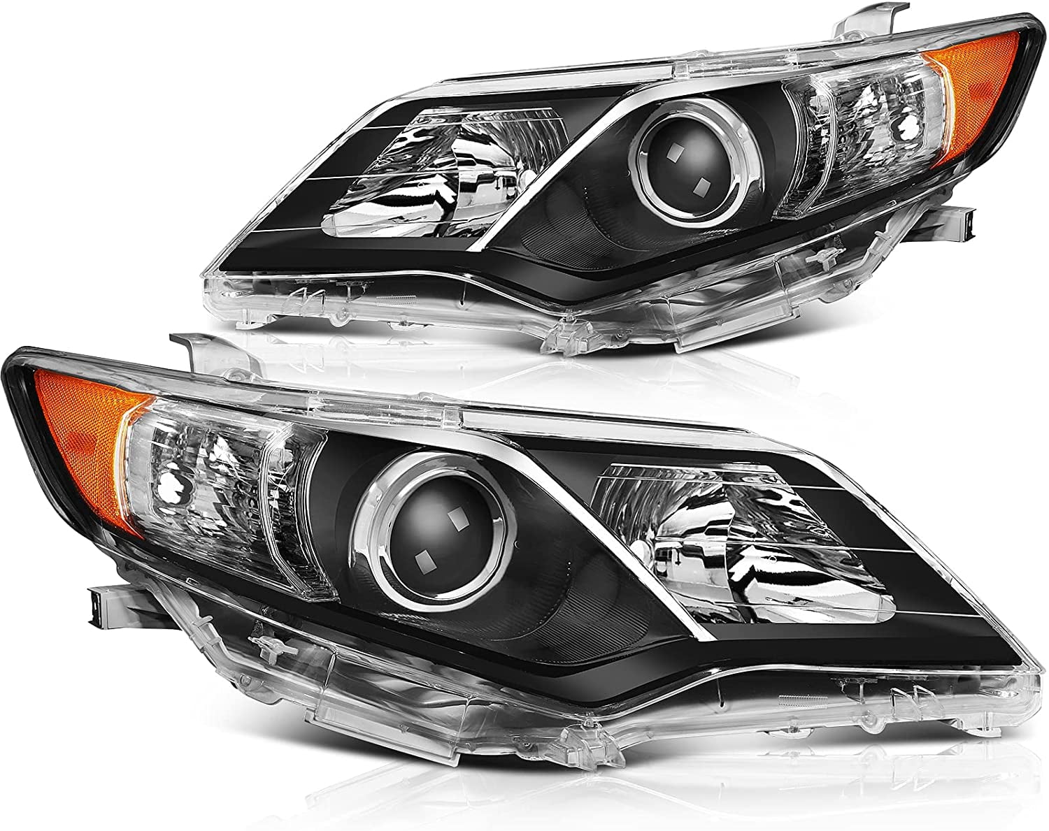 ECCPP Headlights Assembly For Toyota Camry 2012-2014 Driver and Passenger Side