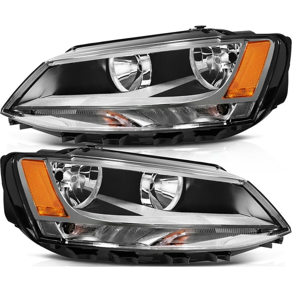 ECCPP Headlights Assembly For Volkswagen For Jetta 2011-2018 Driver and Passenger Side
