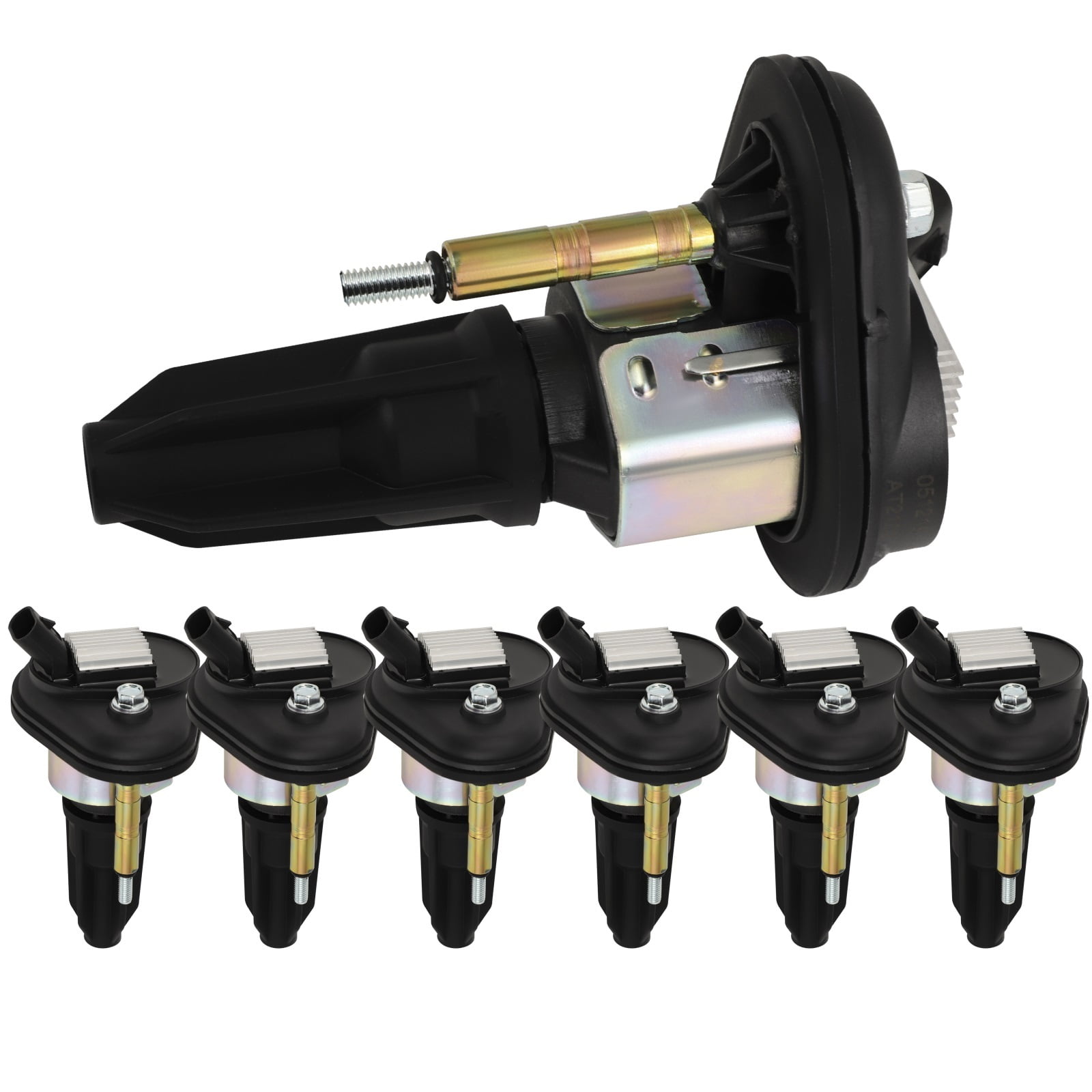 ECCPP Ignition Coils Pack Set of 6 Coil Pack for Chevrolet for GMC Isuzu Trailblazer Colorado Canyon Envoy Replacement for UF303 C1395