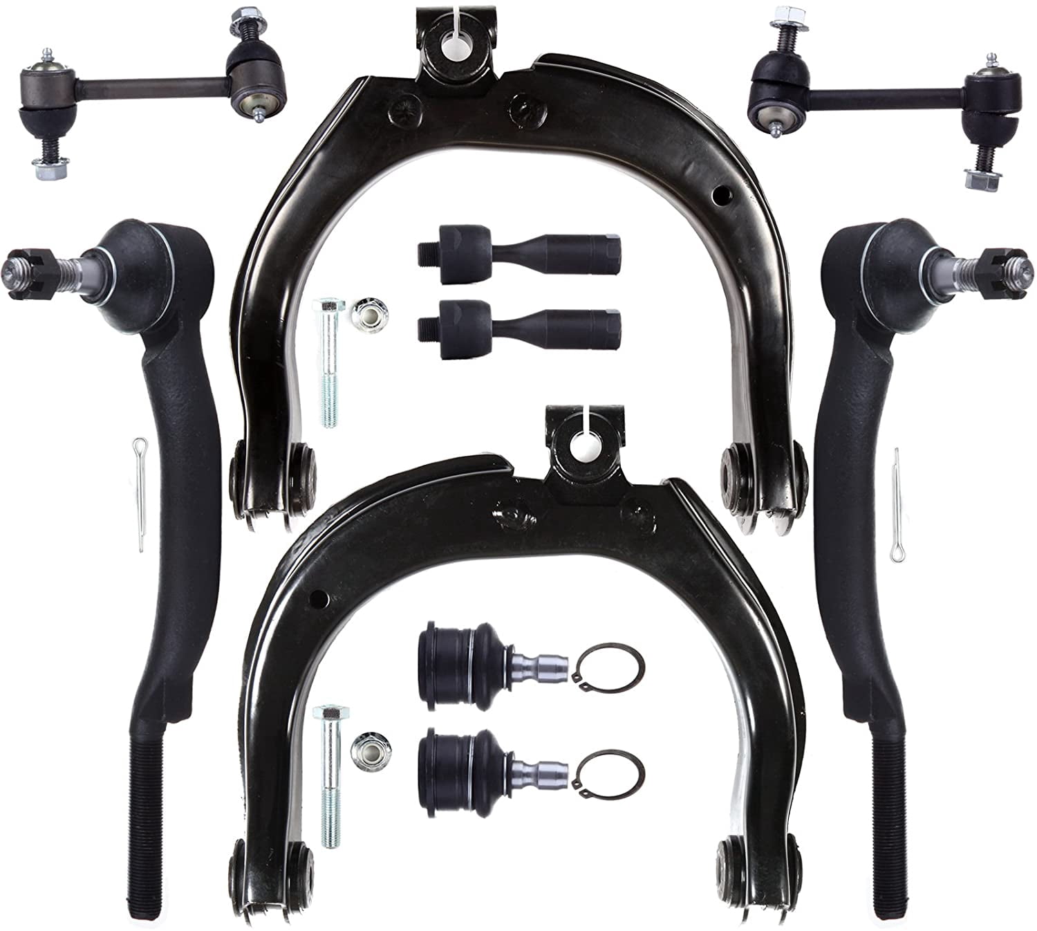 ECCPP Inner Outer Tie Rod End Sway Bar Link Control Arm And Ball Joint for Buick Rainier For Chevy Trailblazer/EXT for Gmc Envoy/XL/XUV for Isuzu Ascender for Oldsmobile Bravada