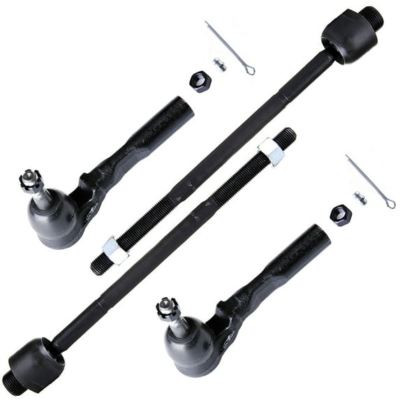 ECCPP Inner Tie Rod End Outer Tie Rod End 1999-2006 for Chevrolet Silverado 1500 2007-2007 for Chevrolet Silverado 1500 Classic 1999-2006 for Gmc Sierra 1500 2007-2007 for Gmc Sierra 1500 Classic 4pcs