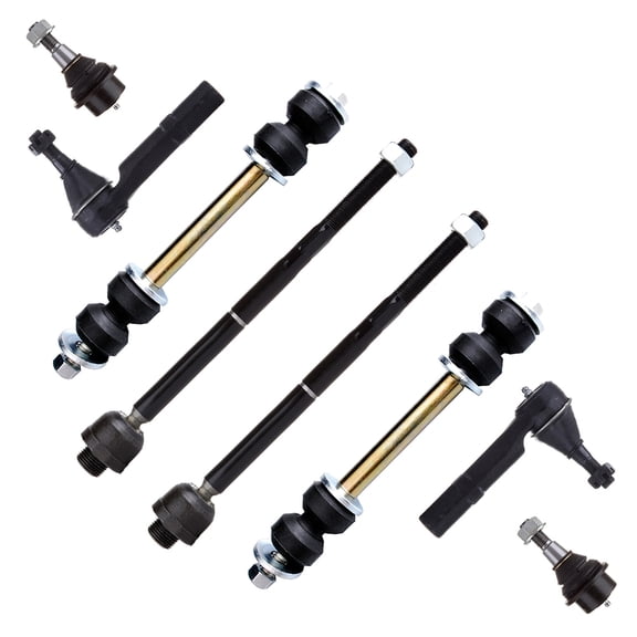 ECCPP - Inner Tie Rod Ends Lower Ball Joints Outer Tie Rod Ends Front Sway Bar End Links for Chevrolet Avalanche for Chevrolet Suburban 1500 for Chevrolet Tahoe for GMC Yukon for GMC Yukon XL 1500