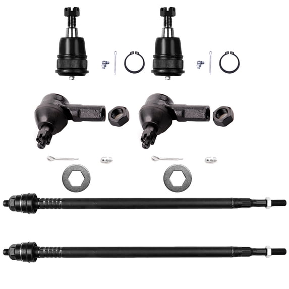 ECCPP Inner Tie Rod Ends Lower Ball Joints Outer Tie Rod Ends EV80383 K80223 ES3581 2002 2003 2004 2005 2006 for Honda CR-V
