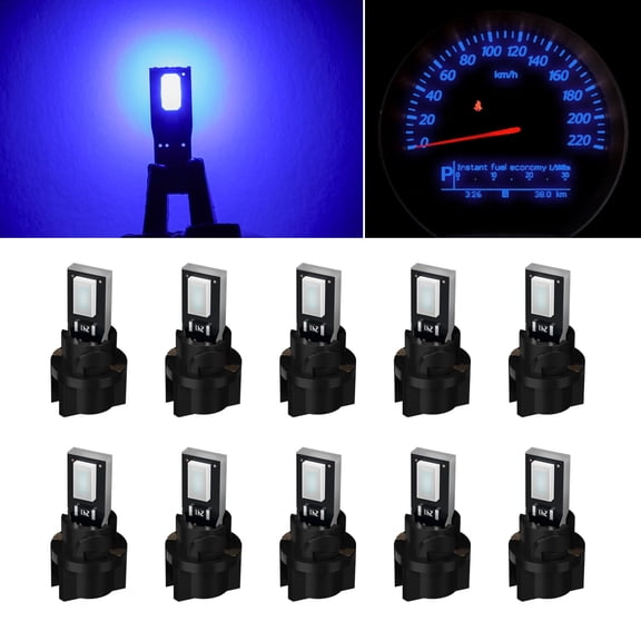 ECCPP Instrument Cluster Dash Panel Lights with Twist Lock Socket T5-2-5630-SMD-Blue T5-Twist Lock Socket 17, 18, 27, 37, 58, 70, 73, 74, 79