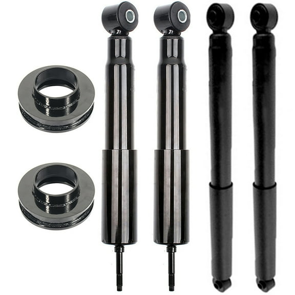 ECCPP Leveling Lift Kit Strut Spacers for Dodge for Ram 2500 Leveling Lift Kit Raise Your Vehicle 2" Front Complete Struts Front and Rear Compatible with for Dodge for Ram 1500 3.9L 1994-2001