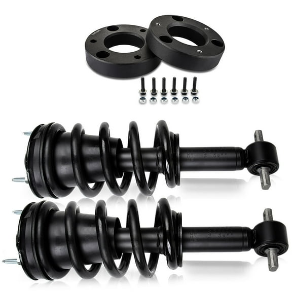 ECCPP Leveling Lift Kit Strut Spacers Struts Shock Absorbers Assembly for Chevy Silverado 1500 Raise Your Vehicle 2" Front Compatible with for Chevy Avalanche 5.3L 2007-2013