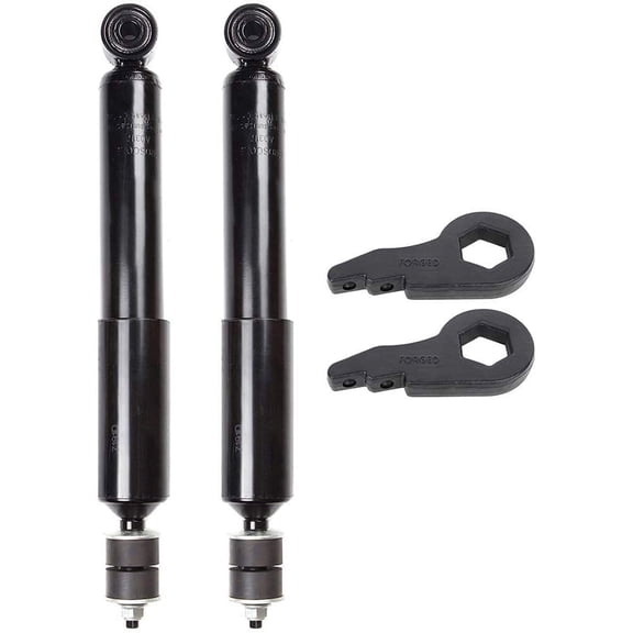 ECCPP Leveling Lift Kit Strut Spacers Struts Shock Absorbers Assembly for Chevy Silverado 2500 HD Raise Your Vehicle 1"-3" Front Compatible with for Chevy Avalanche 2500 8.1L 2002-2006