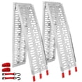thumbnail image 1 of ECCPP Loading Ramp with Support Legs 7.42ft Folding Titan Ramps Aluminum Plate Top Ramp ATV Ramps with 1500lbs Max Load for Pickup Truck, Motorcycles, Dirt Bikes, Lawnmowers, Snowblower 1 Pair, 1 of 6