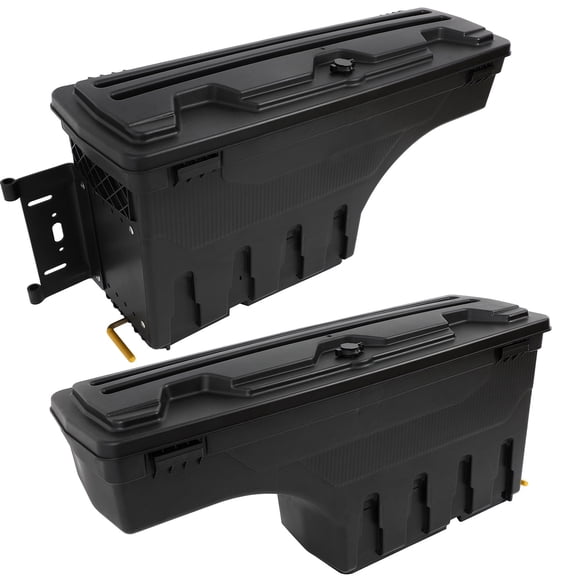 ECCPP Lockable Truck Bed Storage Tool Box Black for Ford for F-150 1997-2014