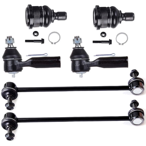 ECCPP Lower Ball Joints Outer Tie Rod Ends Front Sway Bar End Links 2001 2002 2003 2004 2005 2006 2007 2008 2009 for Ford Escape for Mazda Tribute for Mercury Mariner