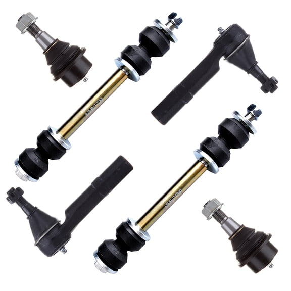 ECCPP - Lower Ball Joints Outer Tie Rod Ends Front Sway Bar End Links for Chevrolet Avalanche for Chevrolet Suburban 1500 for Chevrolet Tahoe for GMC Yukon for GMC Yukon XL 1500